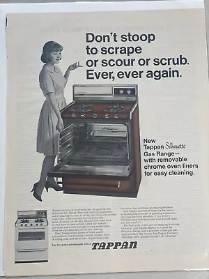 TAPPAN SILHOUETTE GAS RANGE   Vintage Print Advertisement • $4.99