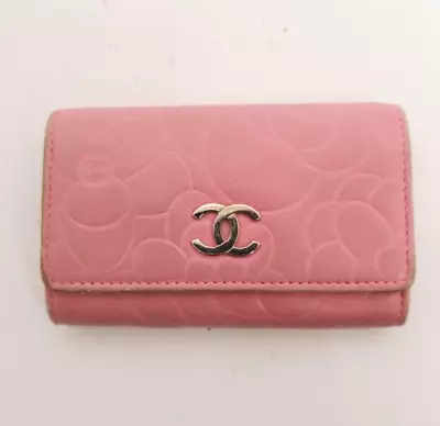 Authentic CHANEL Camellia Leather 6 Ring Key Case  #27062 • $79