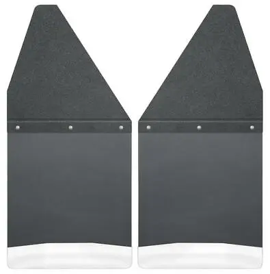 $172.63 • Buy Husky Liners 17100-EF Kick Back Mud Flaps 12  Wide - Black Top And Stainless St