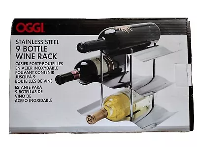 Oggi Stainless Steel Wine Bottle Holder Alcohol Bottle Rack • $14