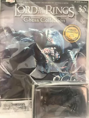 Eaglemoss Shelton #35 LOTR Lord Of The Rings Chess Collection Black Queen BNIB • £9.99
