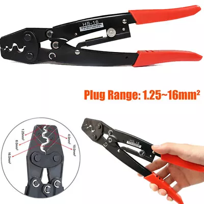 $38.15 • Buy 1.25-16mm² Wire Crimper Cable Plier Terminal Anderson Plug Lug Crimping Tool AU