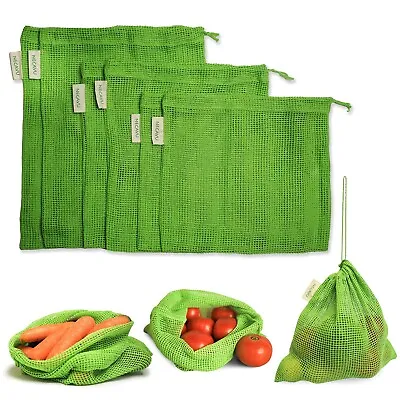 6 Fridge Bag | Eco-friendly Natural Vegetables Bags For Fridge Storage & Mesh • $49.93