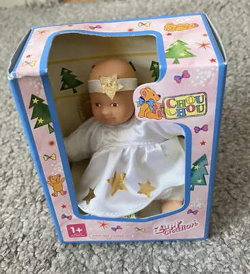 RARE Zapf Creation Mini Chou Chou Baby Doll  Christmas Angel  In The Box HTF • £15