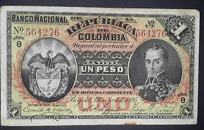 Colombia 1 Peso 1895 P-234 • $80