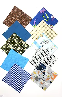 Lot Of 40 5  X 5  Flannel Fabric Squares I Spy Quilt Quilting Sewing 2 Of Each • $10