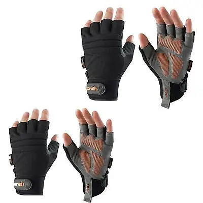Scruffs Work Gloves 2022 - Precision / Fingerless /Mechanic Safety L/9 XL/10 UK • £14.60