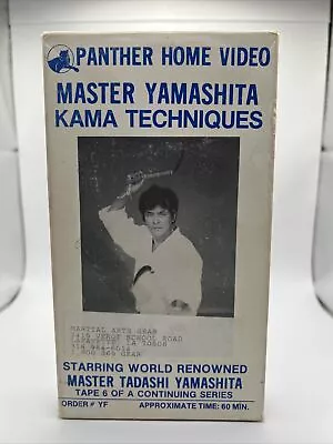 Master Yamashita Kama Techniques (VHS 1994) Rare Weapon Martial Arts Tape • $36.76