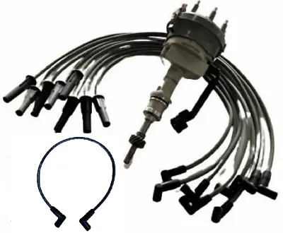 Distributor + Ignition Wires Set For Ford Mustang Cougar F150 E150 302 V8 95-96 • $98.99