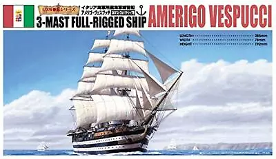 Aoshima 1/350 Scale Sailing Ship Amerigo Vespucci Plastic Model Kit F/S W/Track# • $44.18