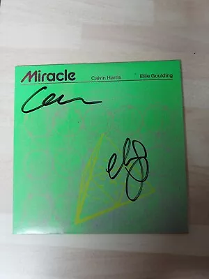 **SIGNED** MIRACLE Calvin Harris & Ellie Goulding CD Single  • $3.72