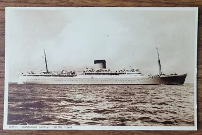 Union-Castle Line's Weekly Mail Service. RMS Edinburgh Castle. Postcard • £4.99