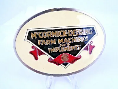 McCormick Deering Belt Buckle Farm Machinery & Implements IH Tractor Licensed  • $12.31
