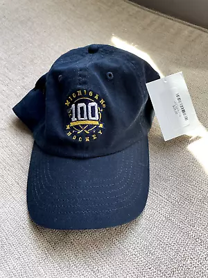 Michigan Wolverines Ice Hockey 100th Anniversary Strap Back Adjustable Hat NEW • $28