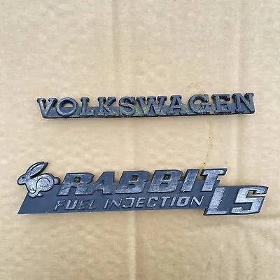 Volkswagen 1975 - 1984 Rabbit GL Rear Hatch Emblem Badge Logo GTi Oem Turbo • $49.99