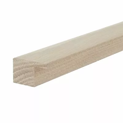 Solid Oak Door Threshold 900mm Round Square Ramp T Bar Wood Carpet & Tile • £11.25
