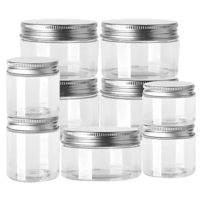 $4.86 • Buy Plastic Screw Top Food Storage Container Jar With Lid Slime Balm Makeup Box 28D
