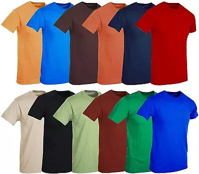 SOCKS'NBULK 12 Pack Of Mens Short Sleeve Crew Neck Cotton Bulk Tees For Men • $57.24