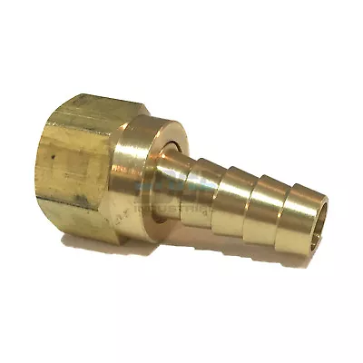 3/8 Hose Id To 3/8 45° Female Sae Flare Brass Swivel Connector  Fuel/air/wog • $8.88