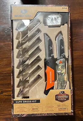 Mossy Oak 11 Piece Dress Kit New GREAT Gift For Hunters Headlamp Knife Blades • $29.99