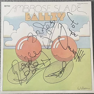 £249.99 • Buy Signed Noddy Holder Jim Lea Hill Powell Ambrose Slade Ballzy Vinyl