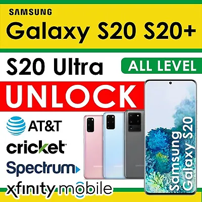 At&t Att Premium Unlock Code Service For Samsung Galaxy S20 S20+ S20 Ultra 5g • $31.50