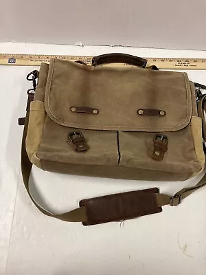 NEWHEY Canvas Messenger Bag - Brown Mailman Style Bag Side Bag • $40