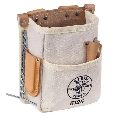 $51.44 • Buy KLEIN TOOLS Electrician Canvas Multi Tool Belt (5 Pocket) Pouch Bag (NEW)