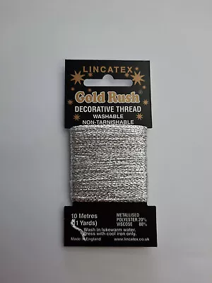 Glitter Thread Metallic Embroidery Lincatex - Gold Rush Decorative - Sewing • £1.99