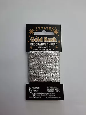 Glitter Thread Metallic Embroidery Sewing Craft Decorative Lincatex  Needle Art • £1.99