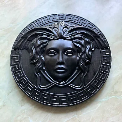 10  Medusa Gorgona 3d Carved Wood Gorgon's Head Home Plaque Wall Decor Black • $64.80