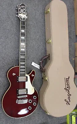 Hagstrom SWEDE Electric Guitar 6 String W/ Hard Case (Used) Cherry Red • $895