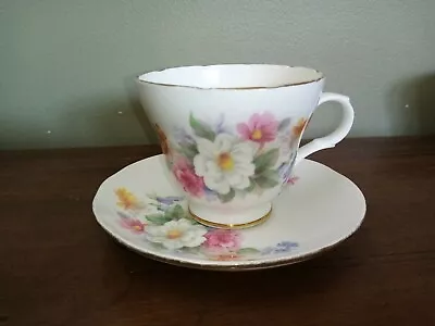 Vintage Floral Sadler 'Wellington' Fine Bone China Tea Cup & Saucer  • £5.95