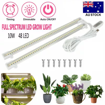 LED Grow Light Tube Strip Full Spectrum Lamp For Indoor Plant Growing Flower Veg • $15.99