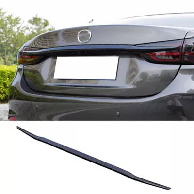 For Mazda 6 Sedan 2018~2021 Piano Black Car Rear Door Trunk Lid Cover Strip Trim • $96.96