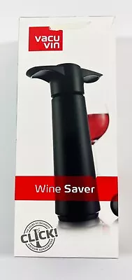 $9.99 • Buy The Original Vacu Vin Wine Saver With Vacuum Stopper – Black