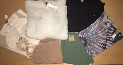 Victoria’s Secret PINK Size Large Clothes Lot Of 6 Items Sweatshirts Leggings • $150
