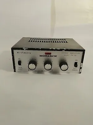 Vintage Monarch SA-10 Stereo Tube Amplifier Pre Owned Working • $149