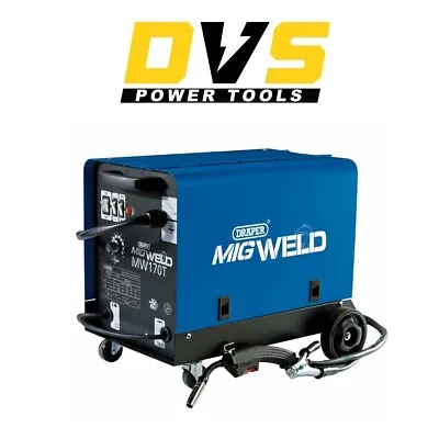 Draper MW170T Gas/Gasless MIG Welder 160A – (71095) • £209.95