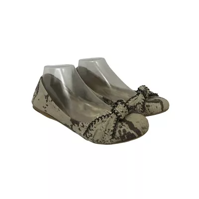 B. Makowsky Womens Size 9 Tyson Snake Print Ballet Flats • $24.99