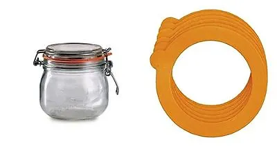 £2.99 • Buy 6 Jar O Rings Sealing Lid Ring Airtight Storage Glass Rubber Orings Leak Proof