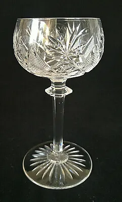 A Val St Lambert Berncastel Clear Cut Crystal Dessert Wine Glass 12.5cms • £14