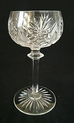 Val St Lambert Berncastel Clear Cut Crystal Wine Glass / Glasses 14.5cm • £18