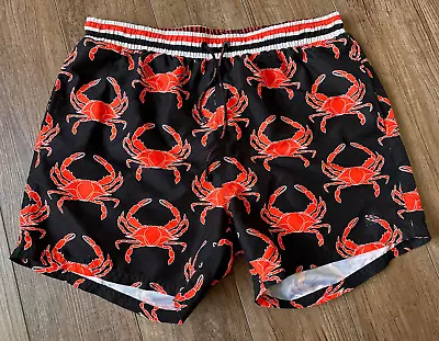 Hugo Boss Barracuda Crab Print Swim Shorts Men's Size XL Quick Dry Trunks • $19.99