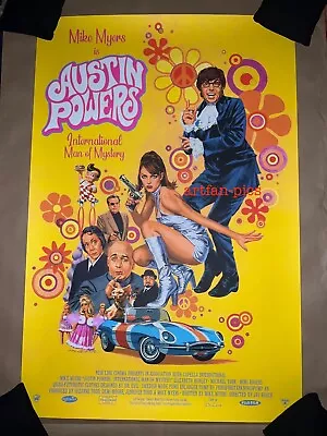 Mondo Paul Mann AUSTIN POWERS 24X36 Movie Art Print Poster Limited Edition RARE • $359.99