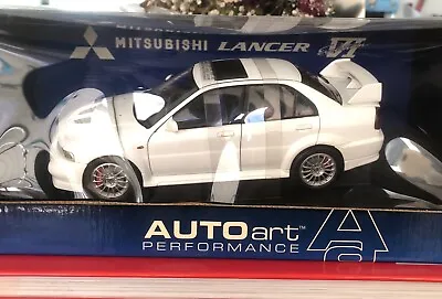 1/18 Autoart Mitsubishi Lancer Evolution VI - White • $572.08