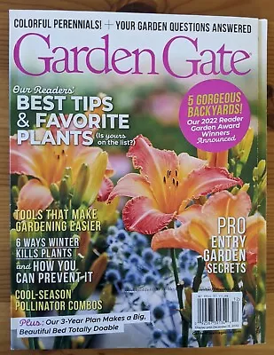 Garden Gate Magazine Dec 2022 6 Ways Winter Kills Plants 3-Year Plan • $7.99