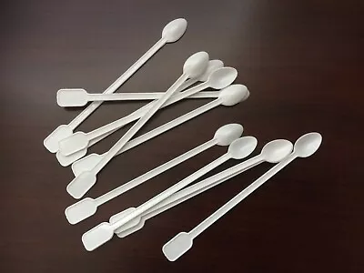 Mini-spoons Holding 200-400 Milligrams Of Powder Food-grade Plastic White Simply • $24.50