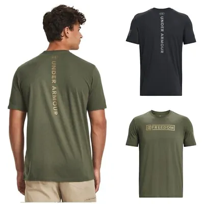 Under Armour 1382202 Mens Athletic UA Tac Freedom Spine T-Shirt Short Sleeve Tee • $27.99