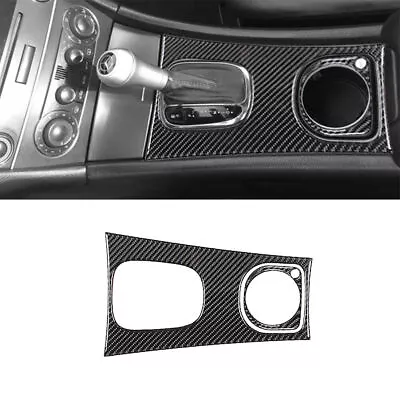 2Pcs Carbon Fiber Interior Gear Shift Cover Trim For Mercedes-Benz C-Class W203 • $24.30